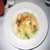 Hokkaido scallop & prawn linguini